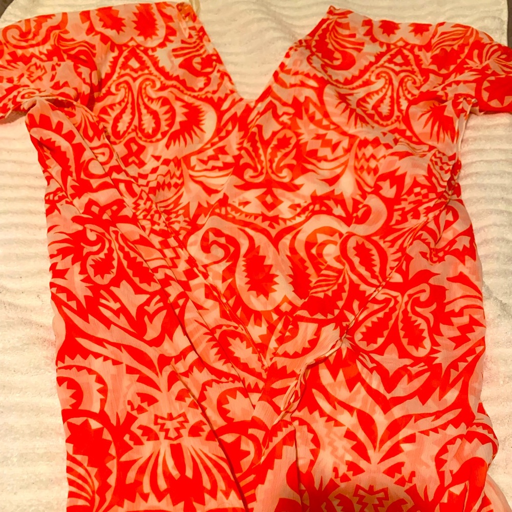 Sheer swim cover up